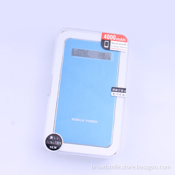 Ultra-Thin touch screen 4000mAh Universal Power Bank Externa